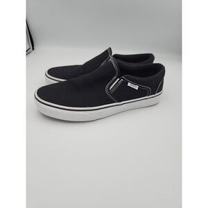 Vans Classic Slip-on Shoe Black/ White men's size 7.5/ Women 9